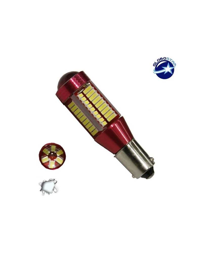 GloboStar® BA9S - T4W 40193  Λάμπα Αυτοκινήτου Can LED Can Bus με 78 SMD 4014 12 Volt 5.5W 660 lm 360° Ψυχρό Λευκό 6000k